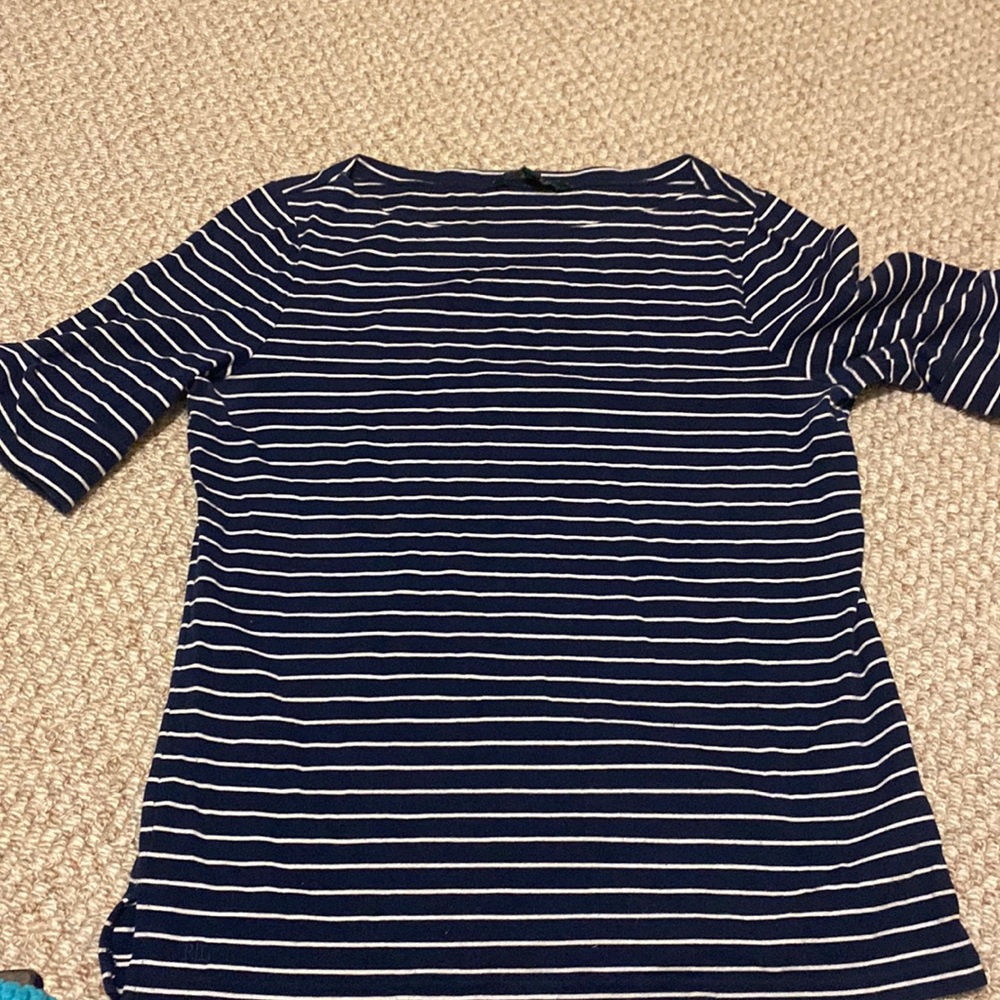 Lauren boatneck rolled sleeve